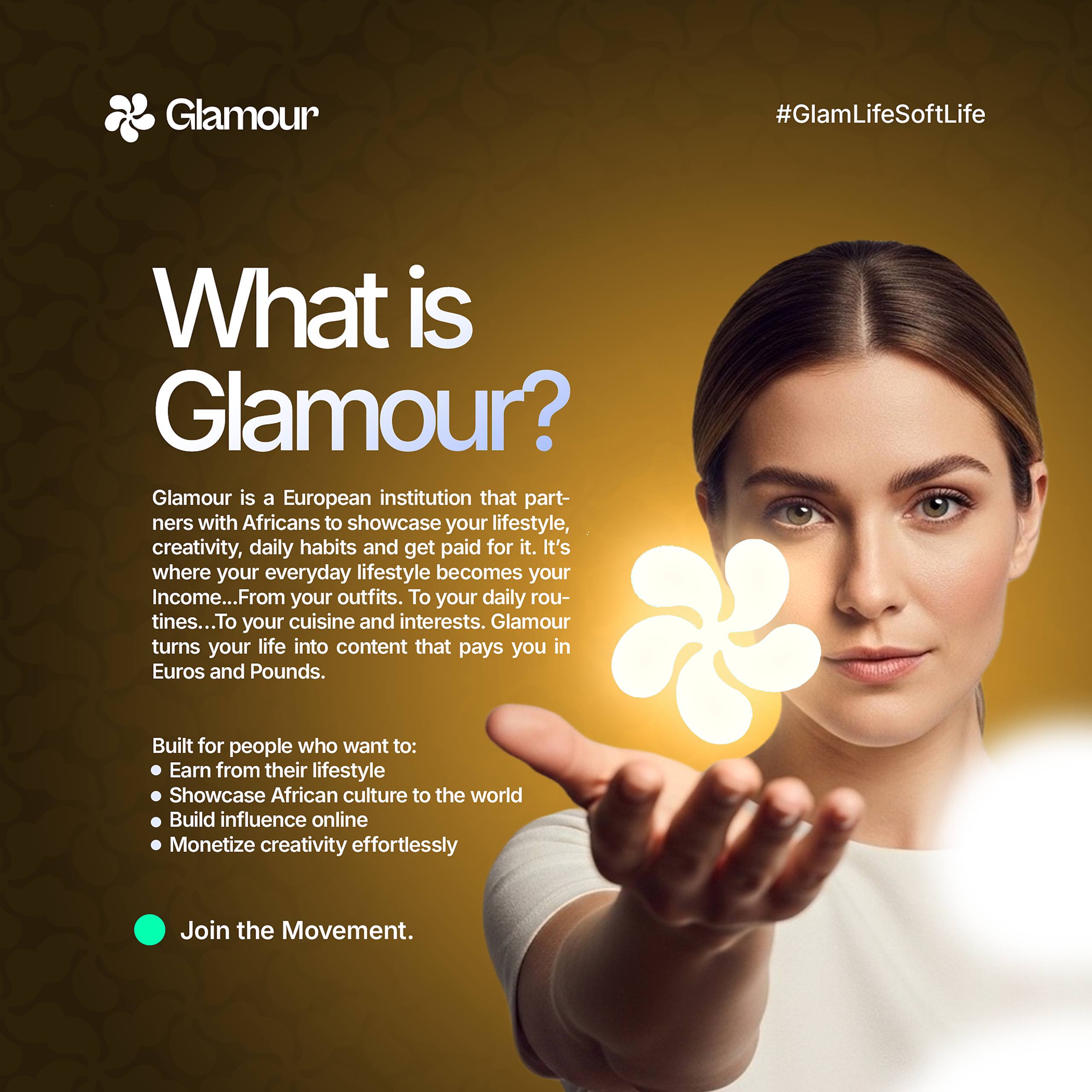 Glamour platform banner